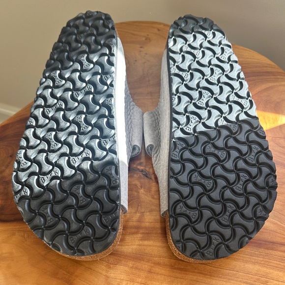 Birkenstock Light Gray Pebbled Sandals